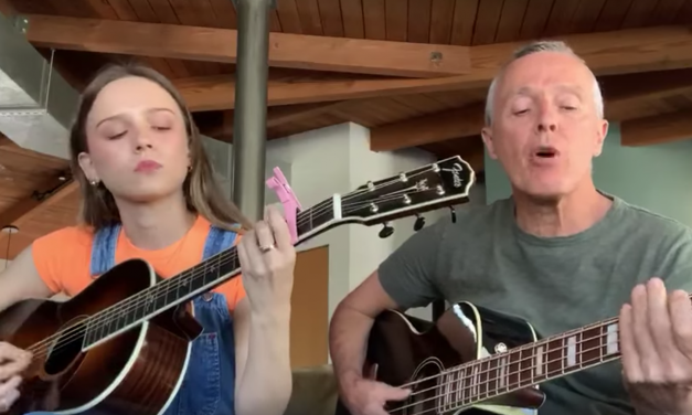 CURT SMITH OF TEARS FOR FEARS PERFORMS MAD WORLD, AT HOME, WITH DAUGHTER