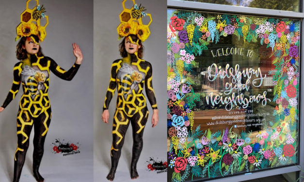 Local Artist Pays Tribute to Manchester by Transforming Herself with Body Art