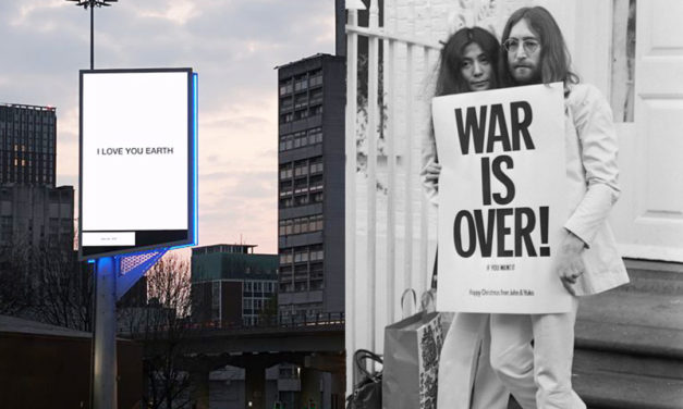 Yoko Ono pays homage to Earth Day by displaying her art around Manchester