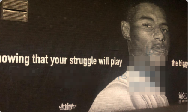Marcus Rashford mural vandalised and onslaught of racist comments after England defeat